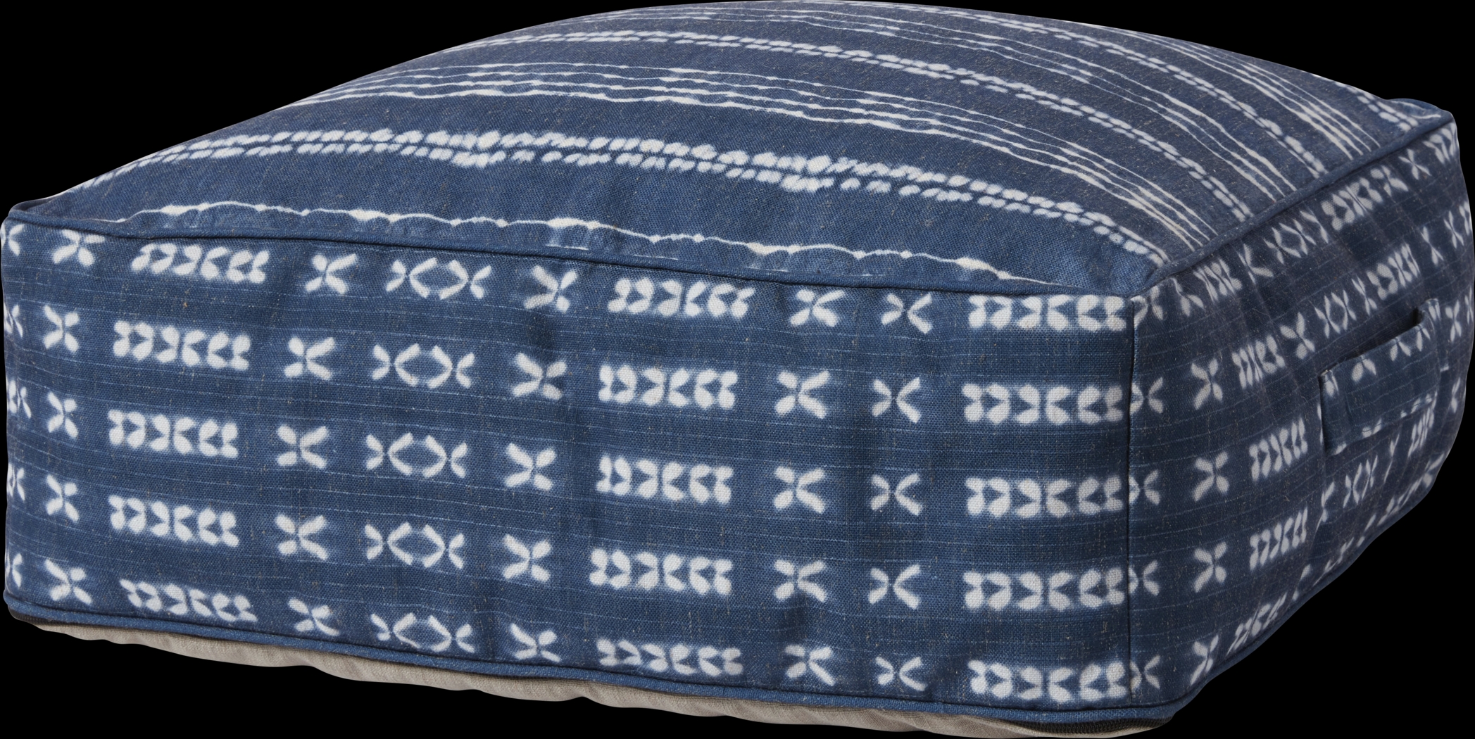 Elim Blue Extra Large Pouf - Thumbnail - Image 1