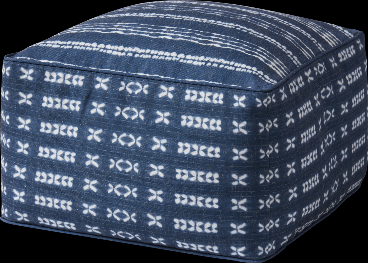 Elim Blue Large Pouf - Thumbnail - Image 1