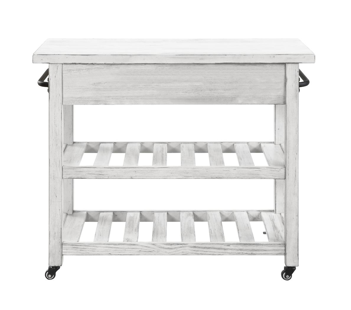 Elinas White Kitchen Cart - Thumbnail - Image 4