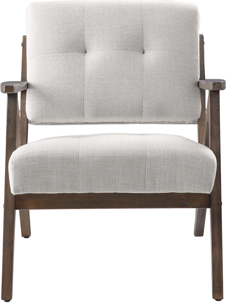 Eliona I Cream Accent Chair - Thumbnail - Image 2