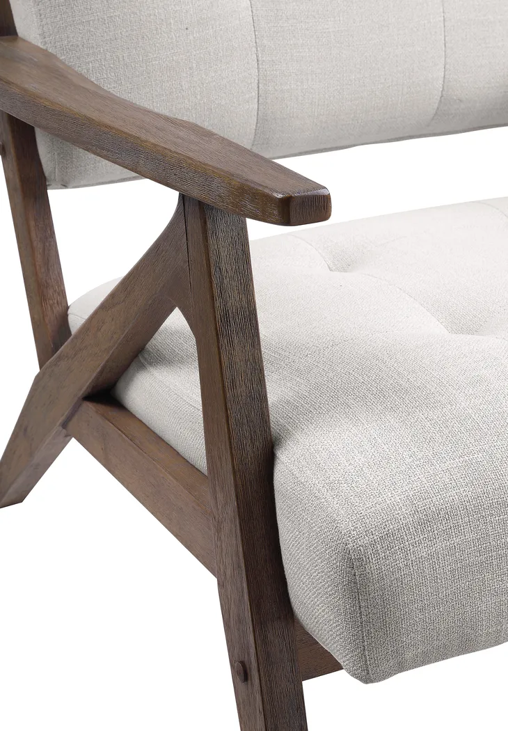 Eliona I Cream Accent Chair - Thumbnail - Image 8