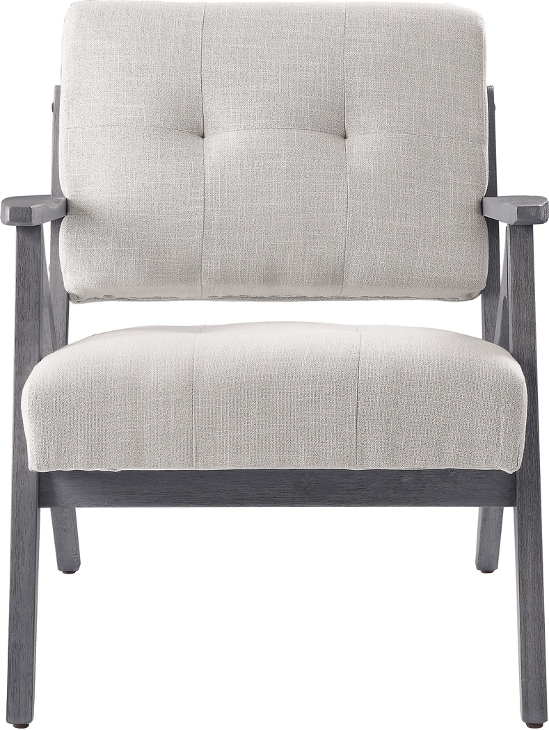 Eliona II Cream Accent Chair - Thumbnail - Image 4