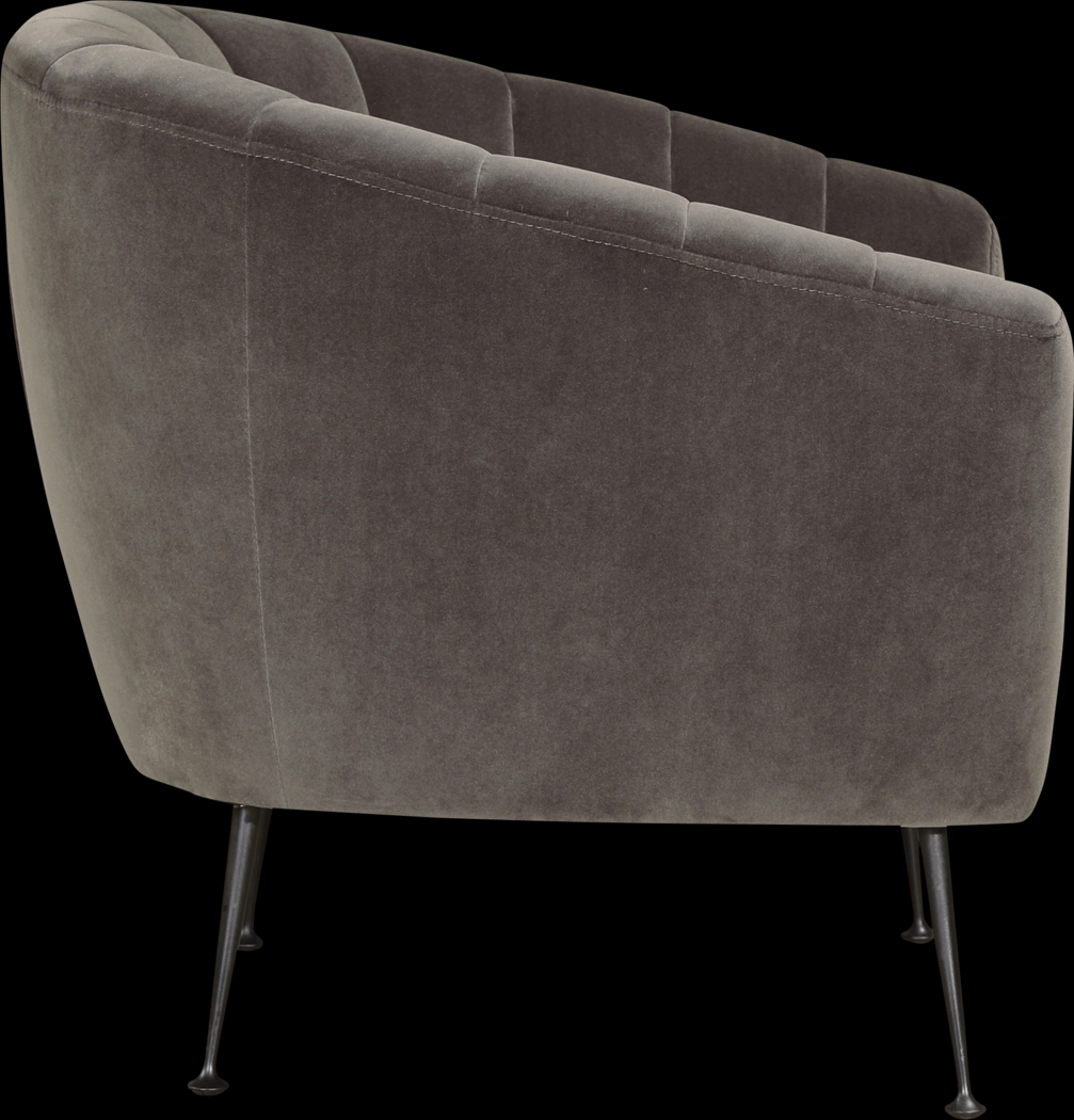 Elivo Gray Accent Chair - Thumbnail - Image 3