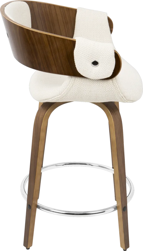 Eliza Cream Counter Height Stool - Thumbnail - Image 2