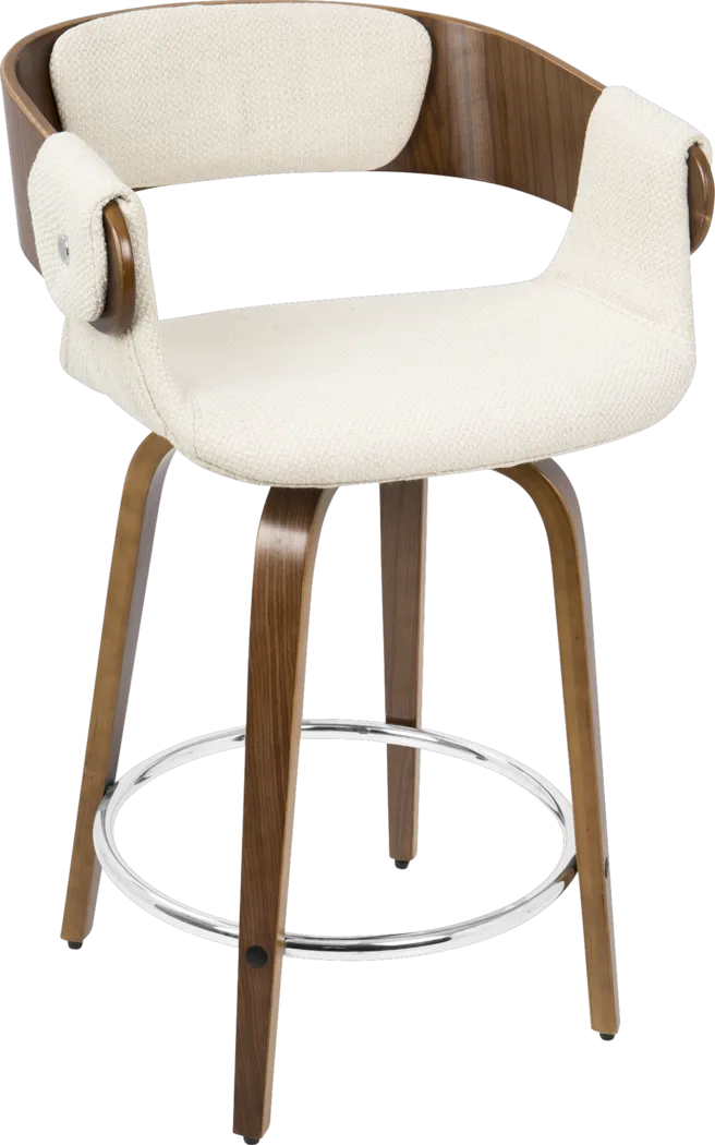 Eliza Cream Counter Height Stool - Thumbnail - Image 1