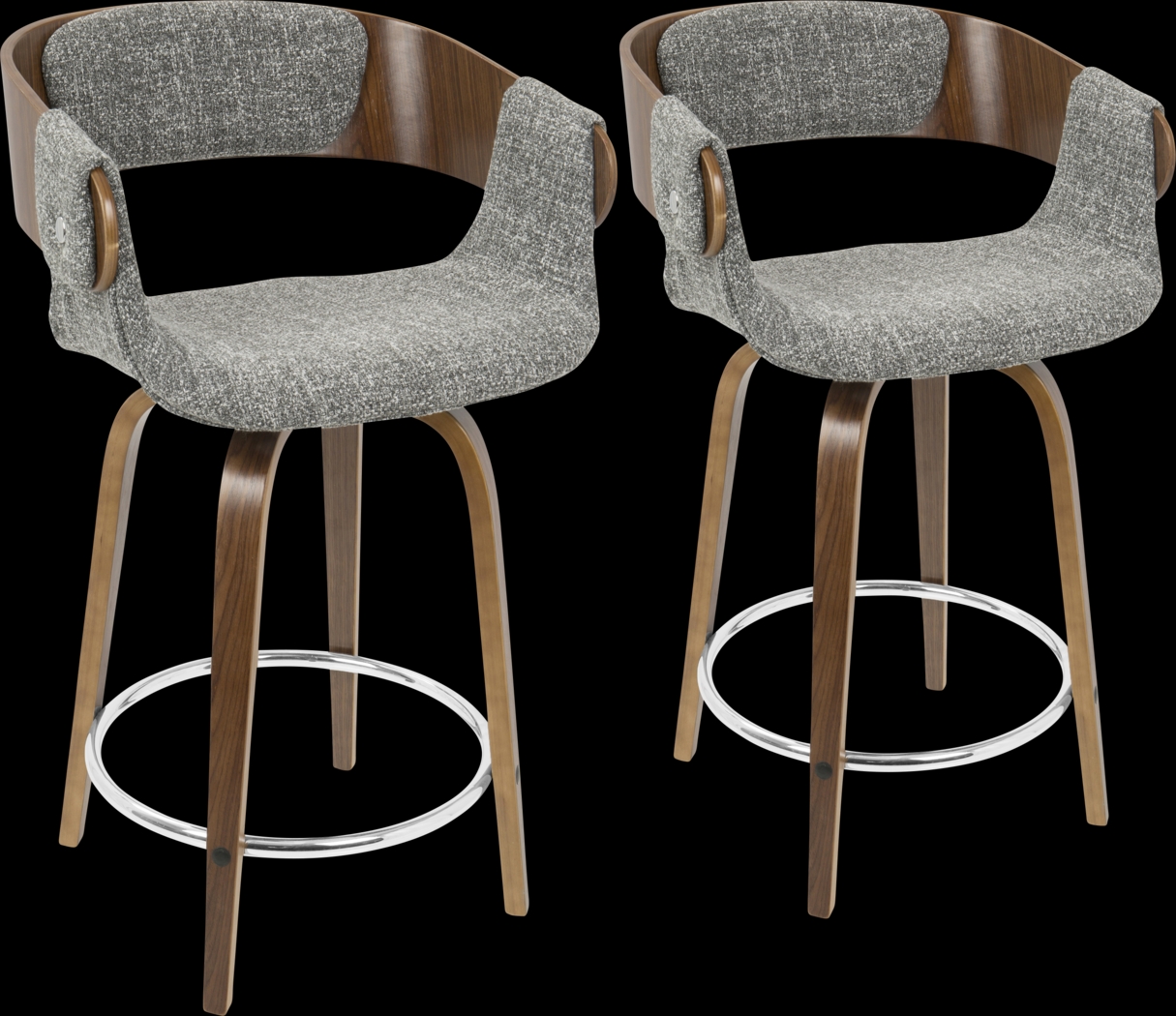 Eliza Gray Counter Height Stool (Set of 2) - Thumbnail - Image 1