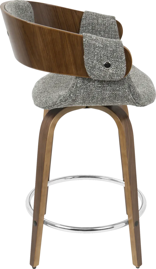 Eliza Gray Counter Height Stool - Thumbnail - Image 2