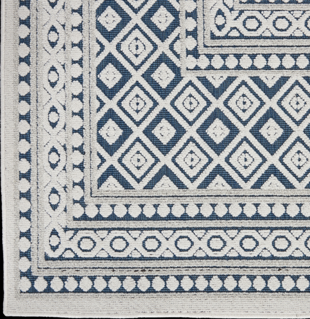 Elizardo Blue 5' x 7' Indoor/Outdoor Rug - Thumbnail - Image 3