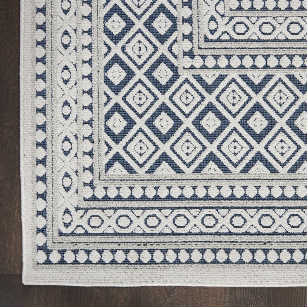 Elizardo Blue 5' x 7' Indoor/Outdoor Rug - Thumbnail - Image 4