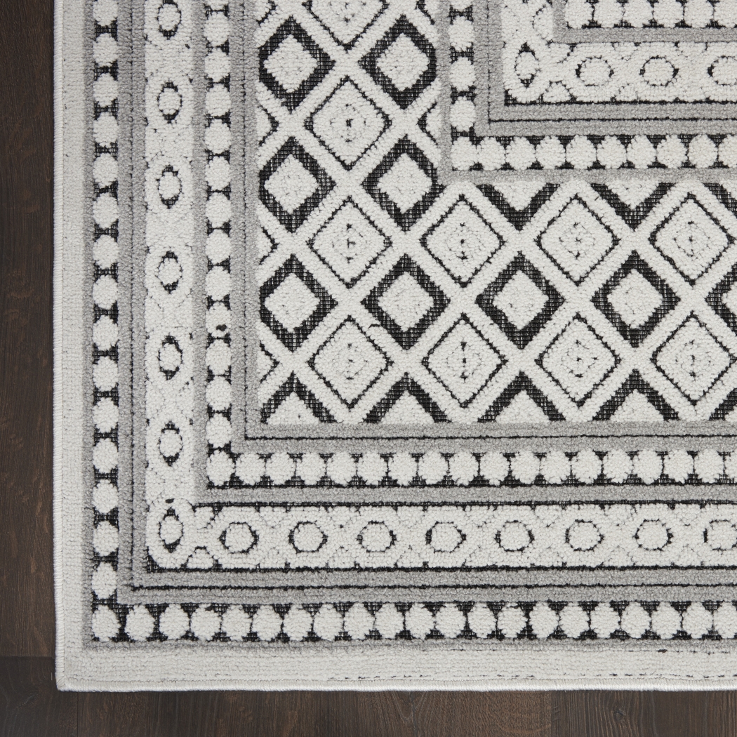 Elizardo Dark Gray 5' x 7' Indoor/Outdoor Rug - Thumbnail - Image 4