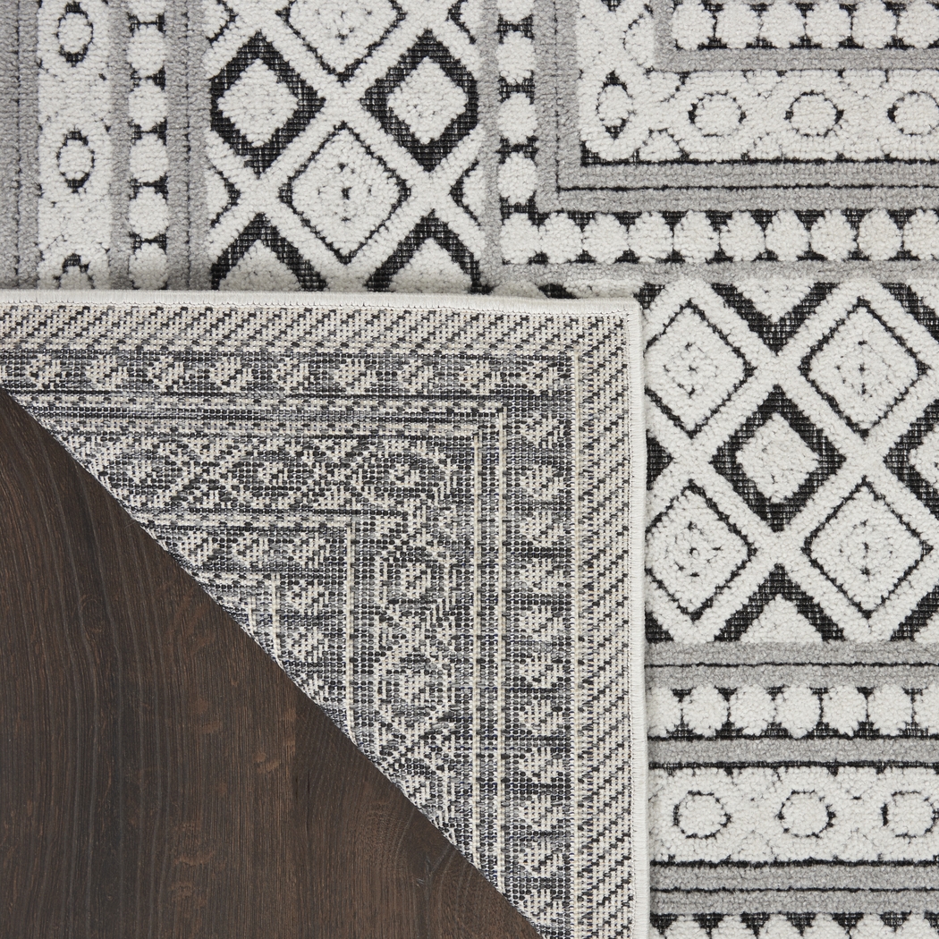 Elizardo Dark Gray 5' x 7' Indoor/Outdoor Rug - Thumbnail - Image 5