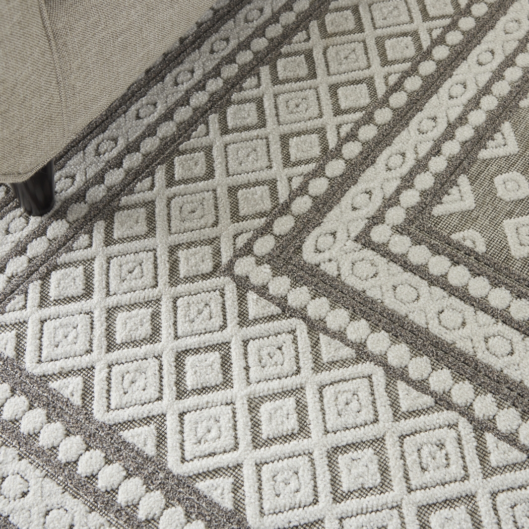 Elizardo Light Gray 5' x 7' Indoor/Outdoor Rug - Thumbnail - Image 8