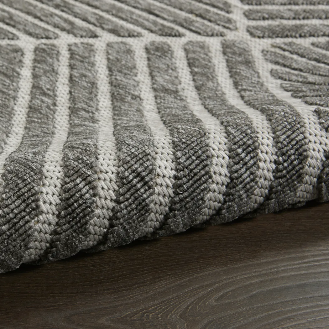 Elize Dark Gray 5' x 7' Indoor/Outdoor Rug - Thumbnail - Image 2