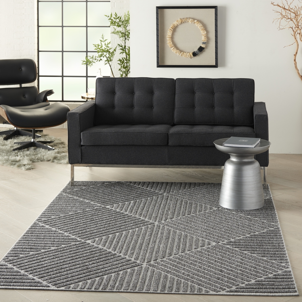 Elize Dark Gray 8' x 10' Indoor/Outdoor Rug - Thumbnail - Image 6