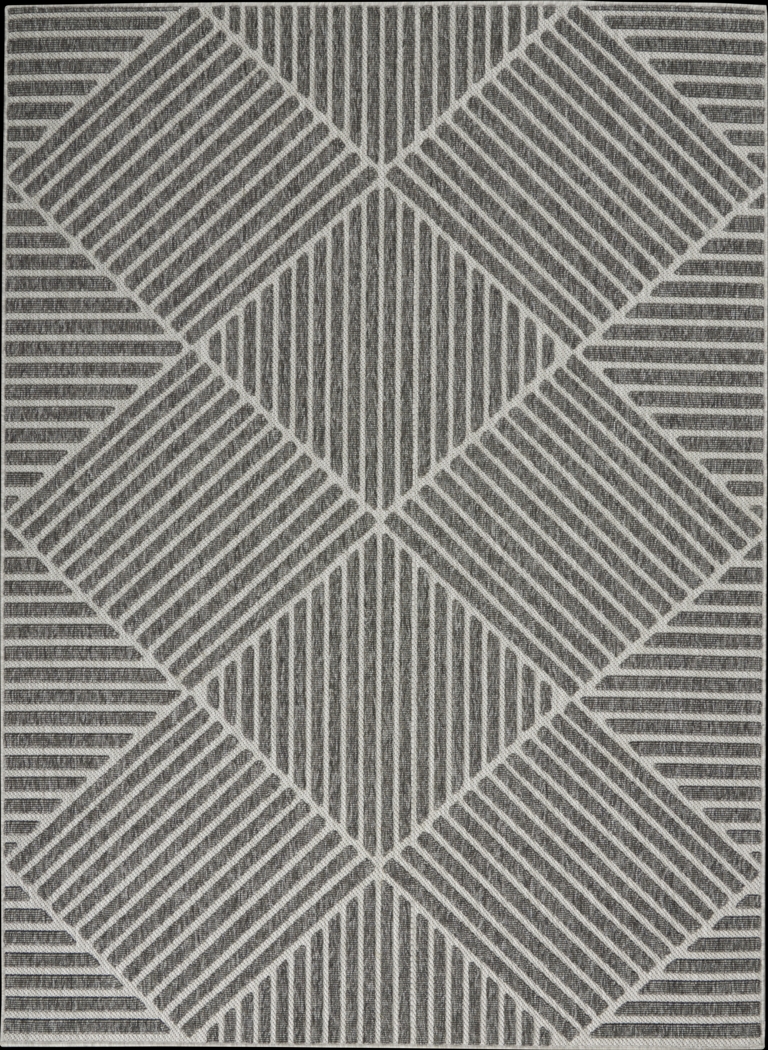 Elize Dark Gray 8' x 10' Indoor/Outdoor Rug - Thumbnail - Image 1