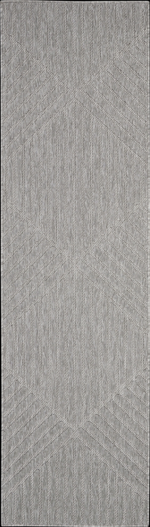 Elize Light Gray 2'2 x 10' Runner Indoor/Outdoor Rug - Thumbnail - Image 1