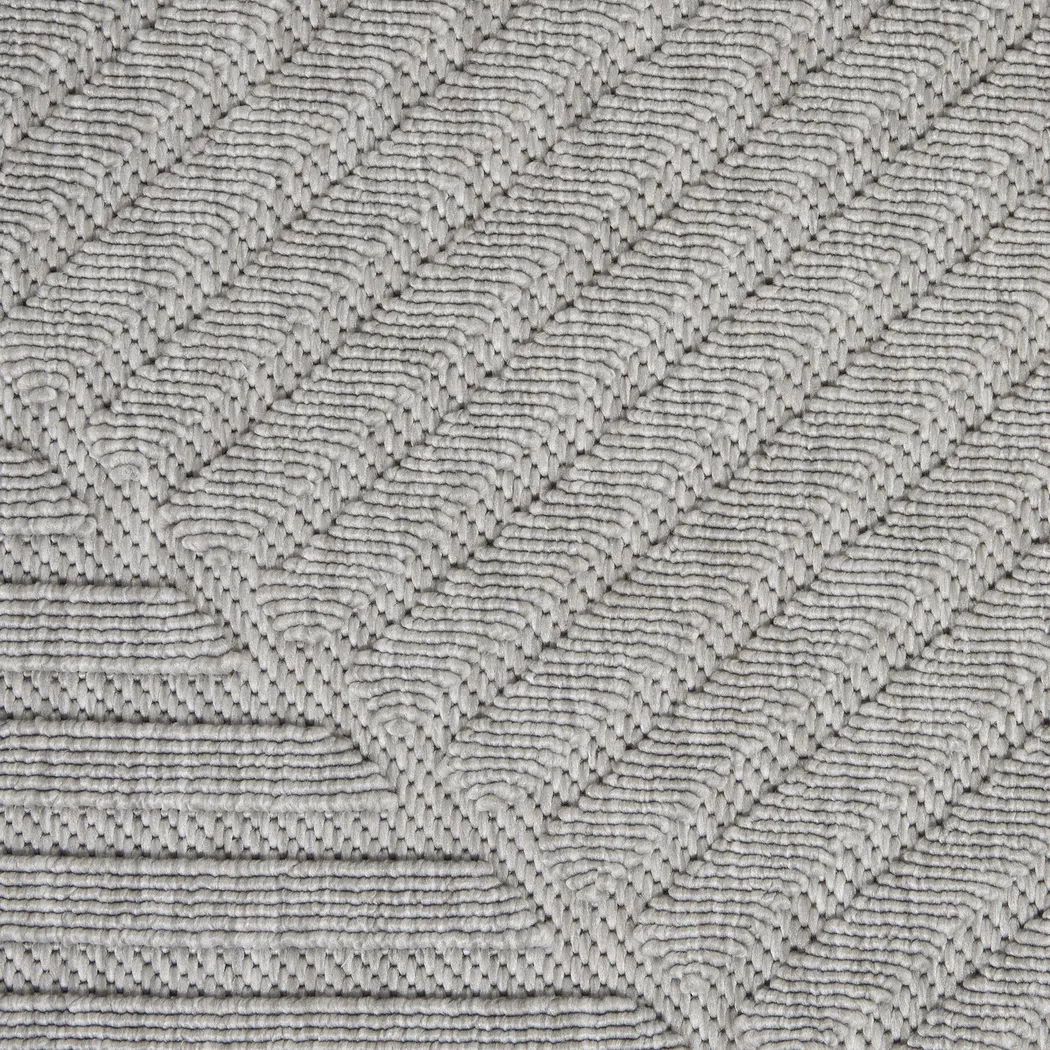 Elize Light Gray 2'2 x7'6 Runner Indoor/Outdoor Rug - Thumbnail - Image 6