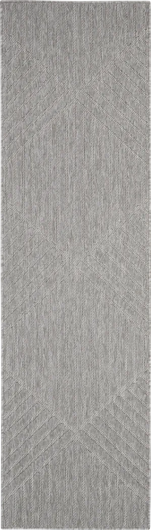 Elize Light Gray 2'2 x7'6 Runner Indoor/Outdoor Rug - Thumbnail - Image 1