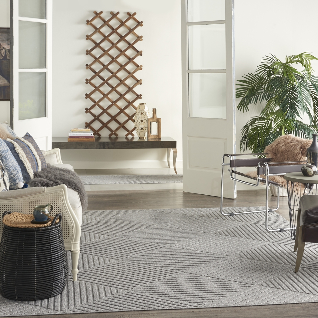 Elize Light Gray 5' x 7' Indoor/Outdoor Rug - Thumbnail - Image 7