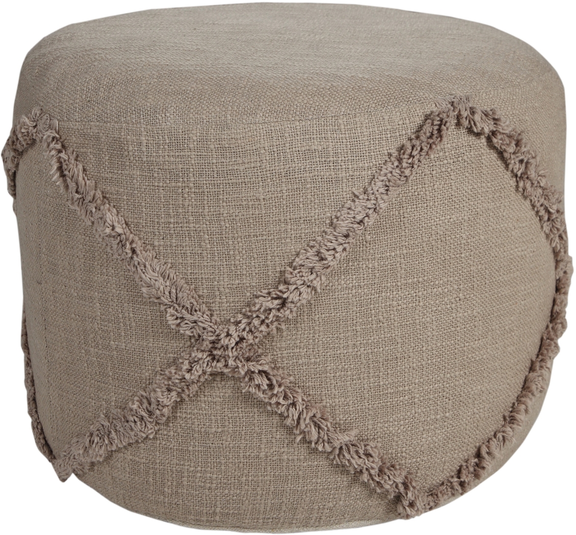 Elizeno I Light Brown Pouf - Thumbnail - Image 5