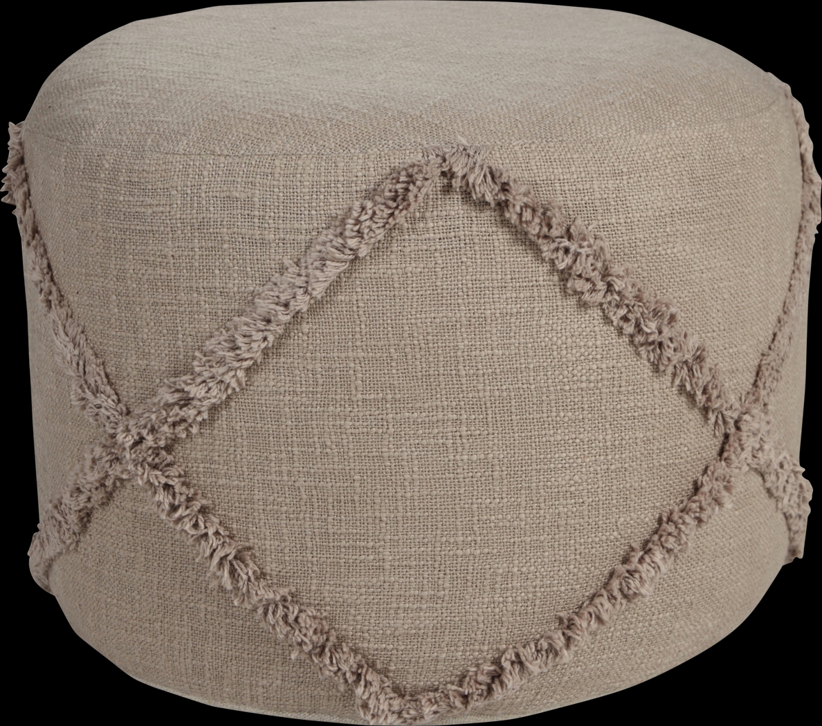 Elizeno I Light Brown Pouf - Thumbnail - Image 1