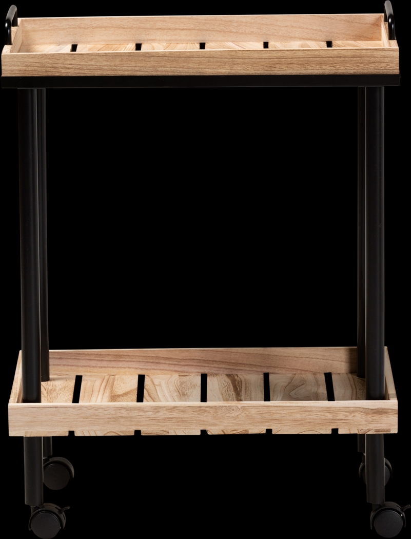 Elizons Brown Bar Cart - Thumbnail - Image 2