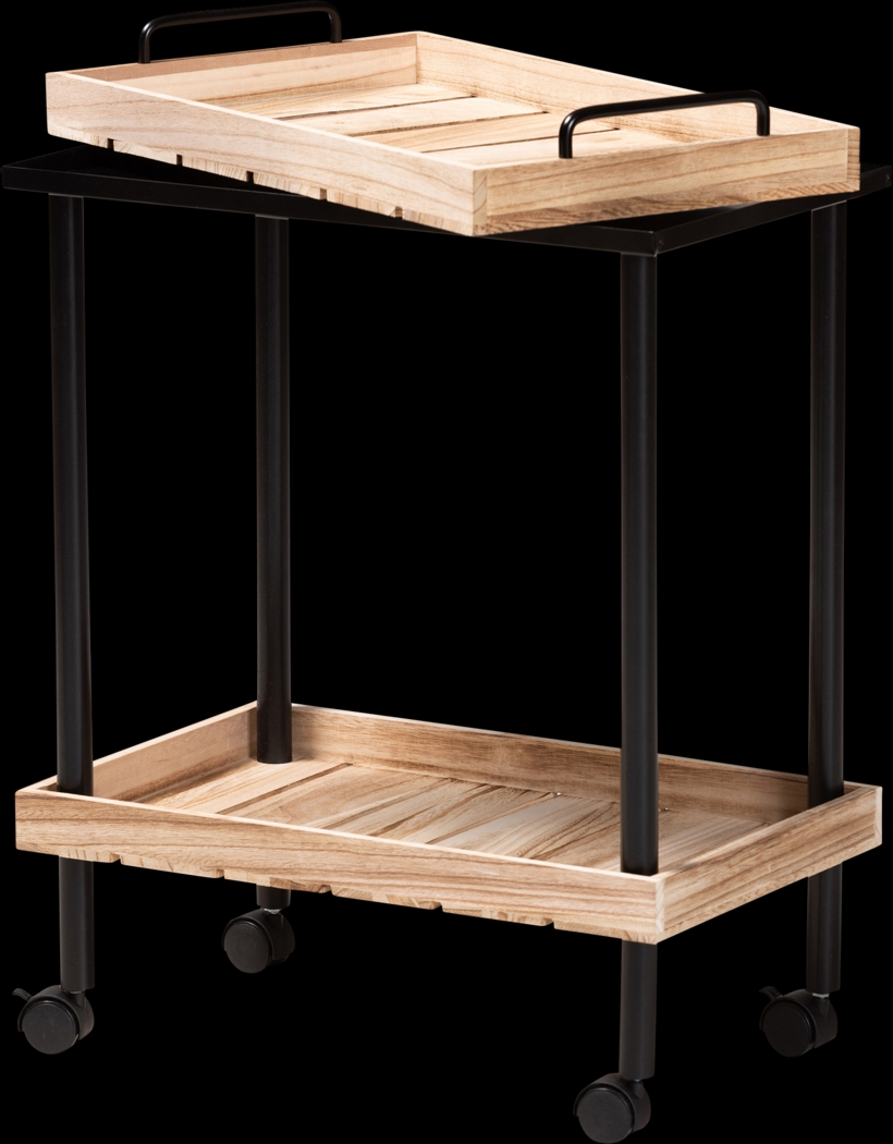 Elizons Brown Bar Cart - Thumbnail - Image 4