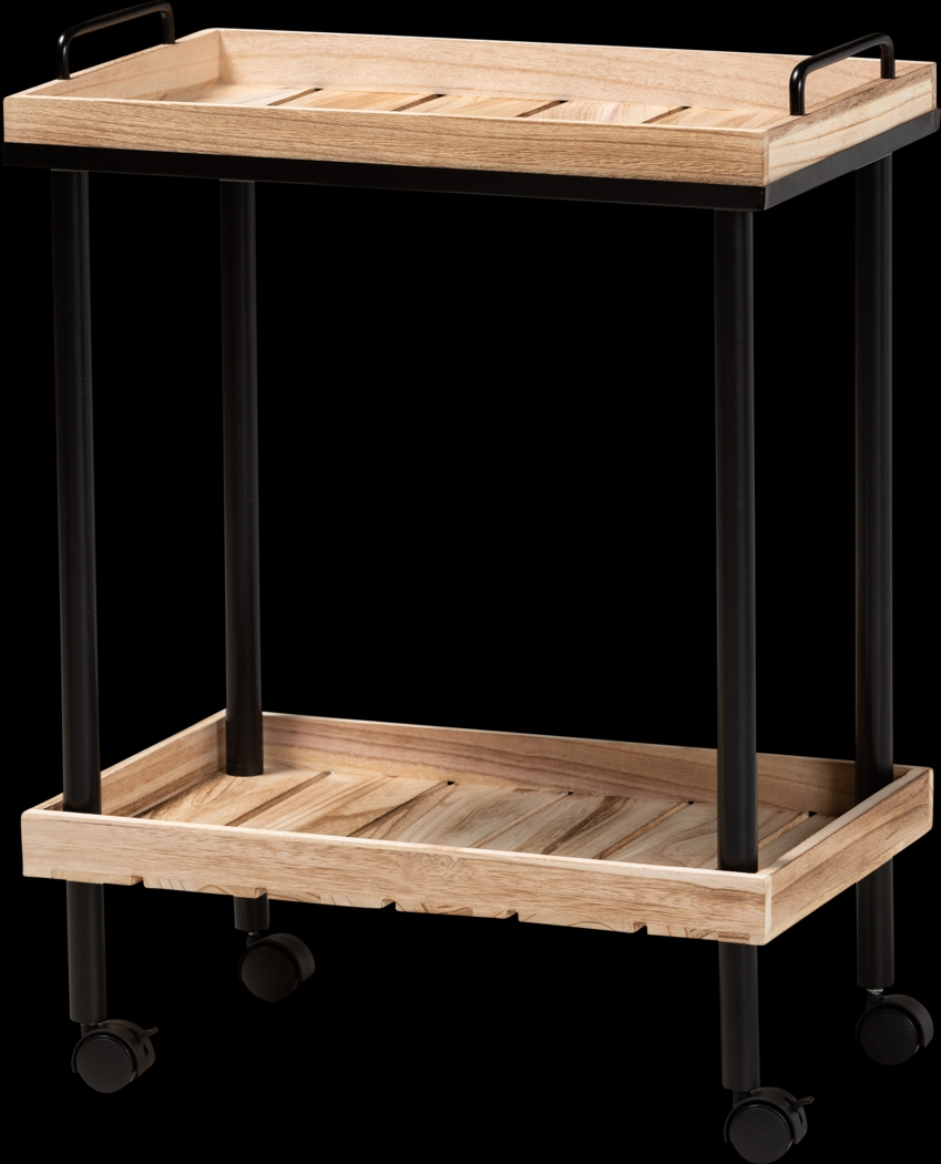 Elizons Brown Bar Cart - Thumbnail - Image 1