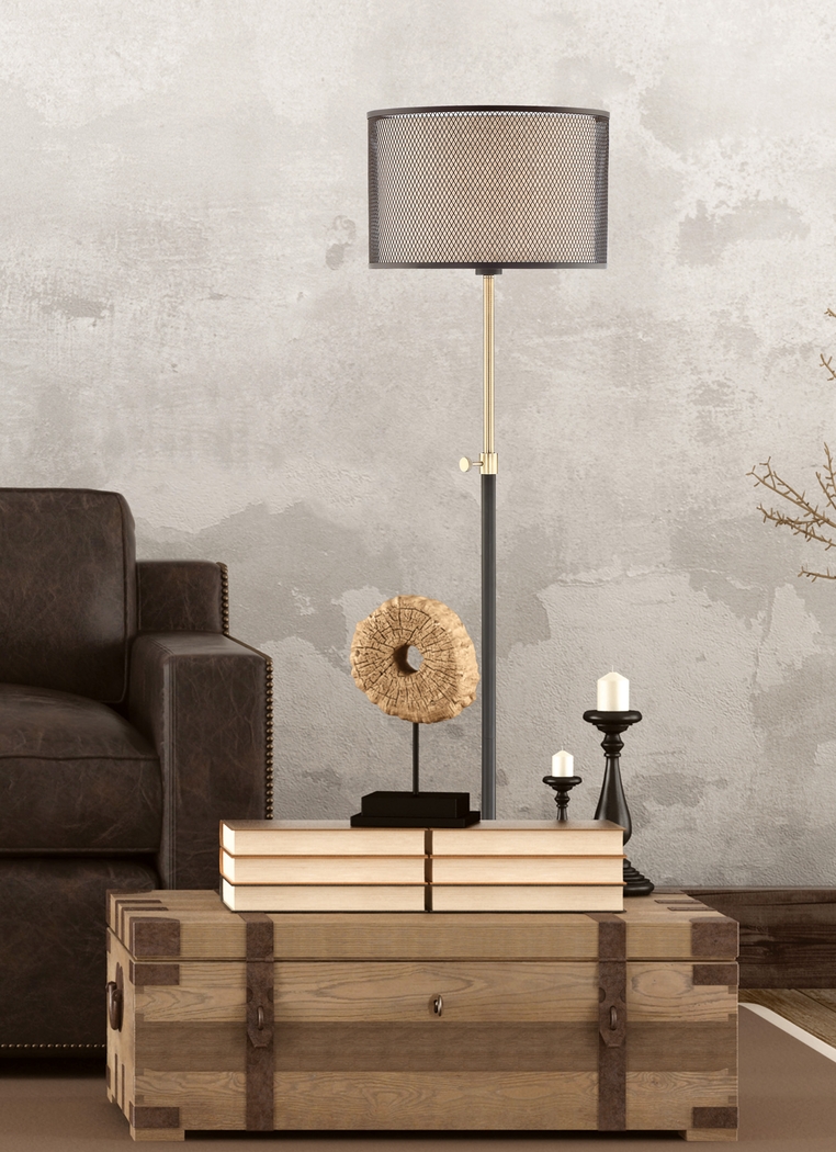 Elk Run Brown Floor Lamp - Thumbnail - Image 2