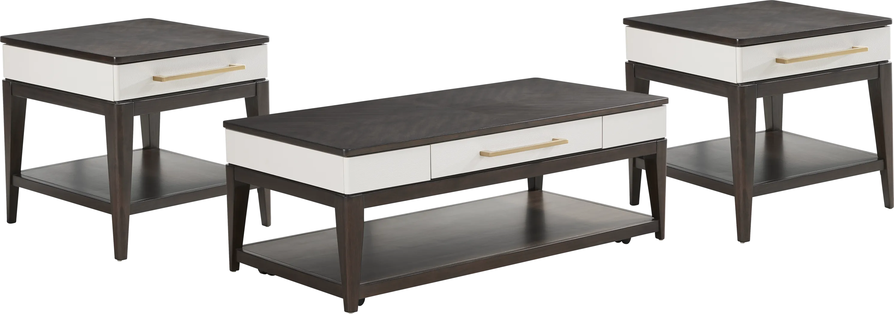 Elko Falls Espresso 3 Pc Table Set - Thumbnail - Image 1