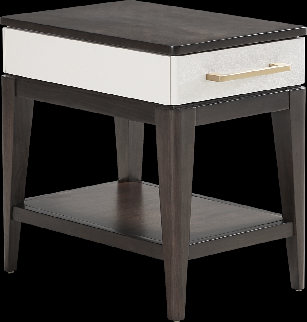 Elko Falls Espresso Chairside Table - Thumbnail - Image 1