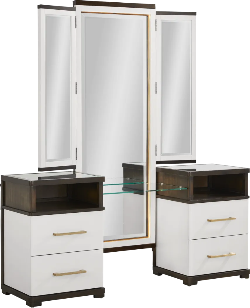 Elko Falls White 2 Pc Vanity Set - Thumbnail - Image 2