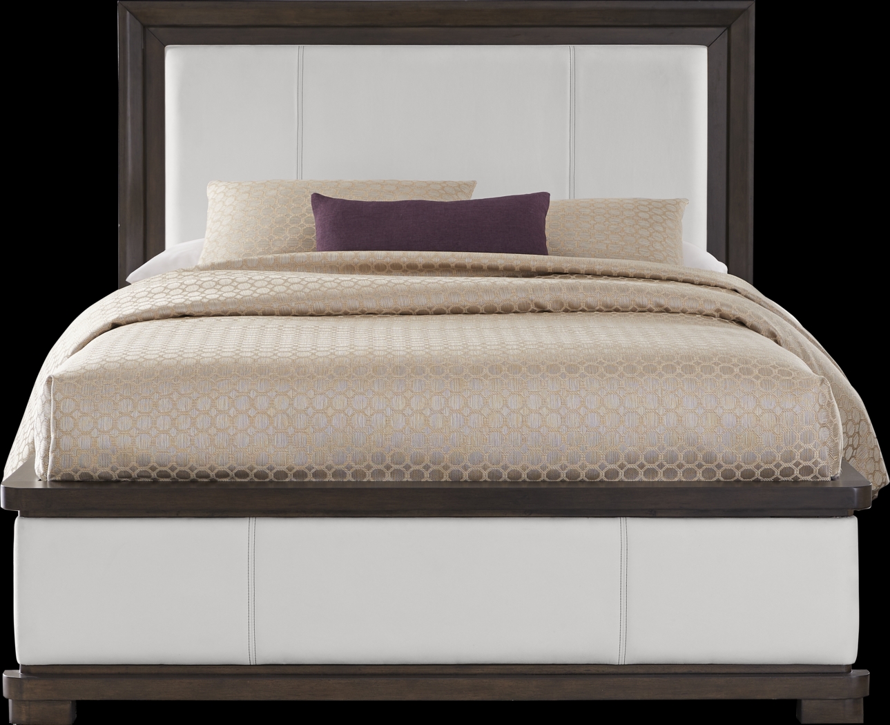 Elko Falls White 5 Pc Queen Upholstered Bedroom - Thumbnail - Image 2