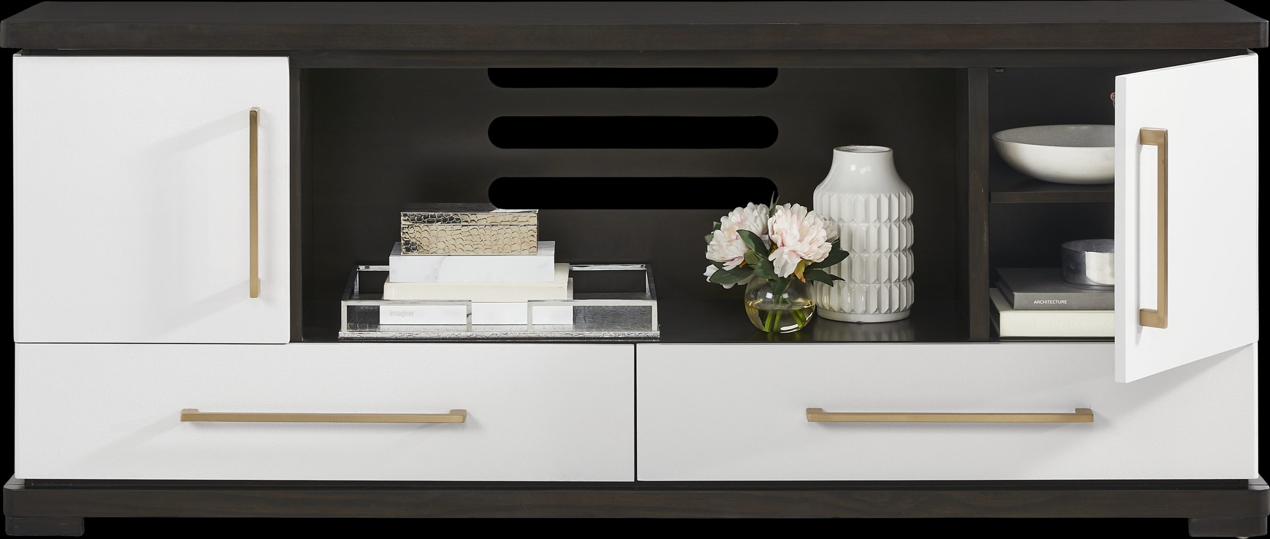 Elko Falls White 80" Console - Thumbnail - Image 2