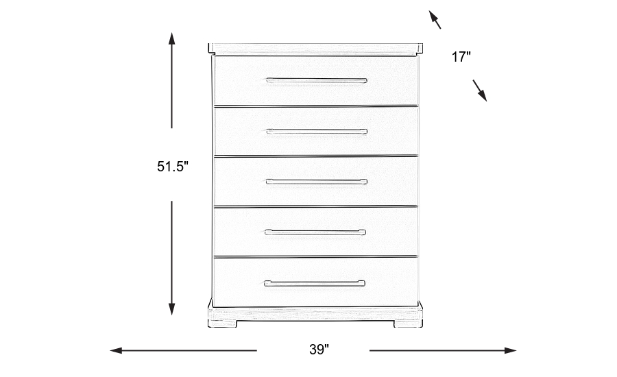 Dimension Image. Please refer to the Dimension Tab on this page for dimension details.