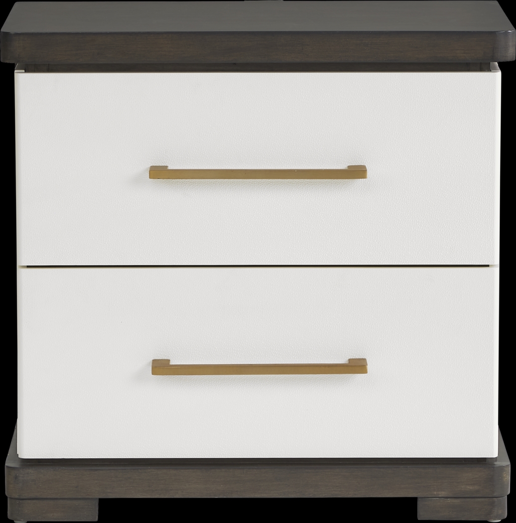 Elko Falls White 5 Pc King Upholstered Bedroom - Thumbnail - Image 8