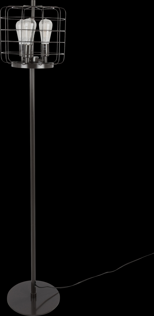 Elkwood Black Floor Lamp - Thumbnail - Image 1
