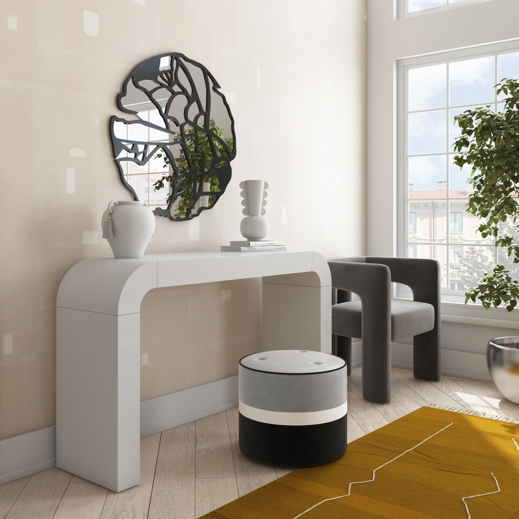 Ellaree Gray Ottoman - Thumbnail - Image 2