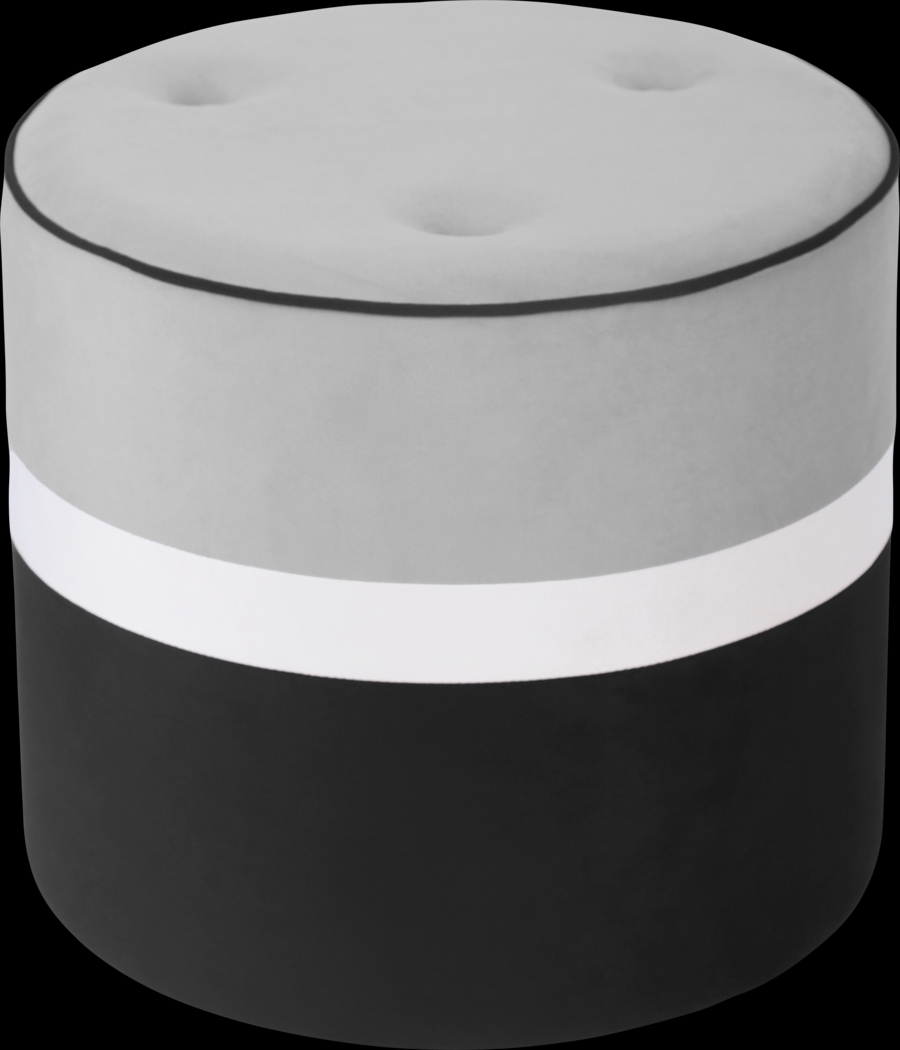 Ellaree Gray Ottoman - Thumbnail - Image 1