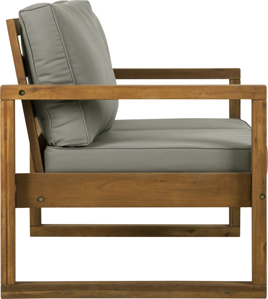 Ellaview Gray Outdoor Loveseat - Thumbnail - Image 2