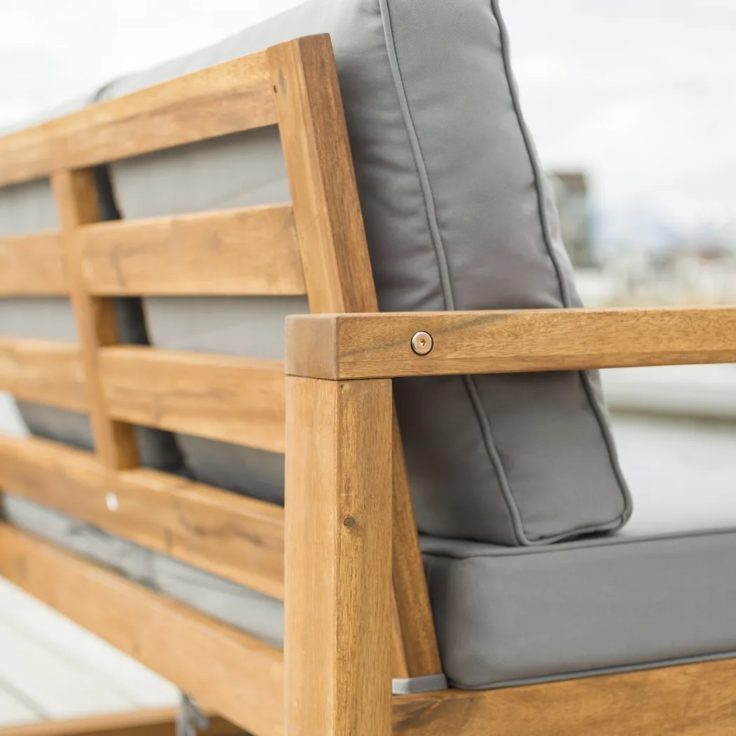 Ellaview Gray Outdoor Loveseat - Thumbnail - Image 4
