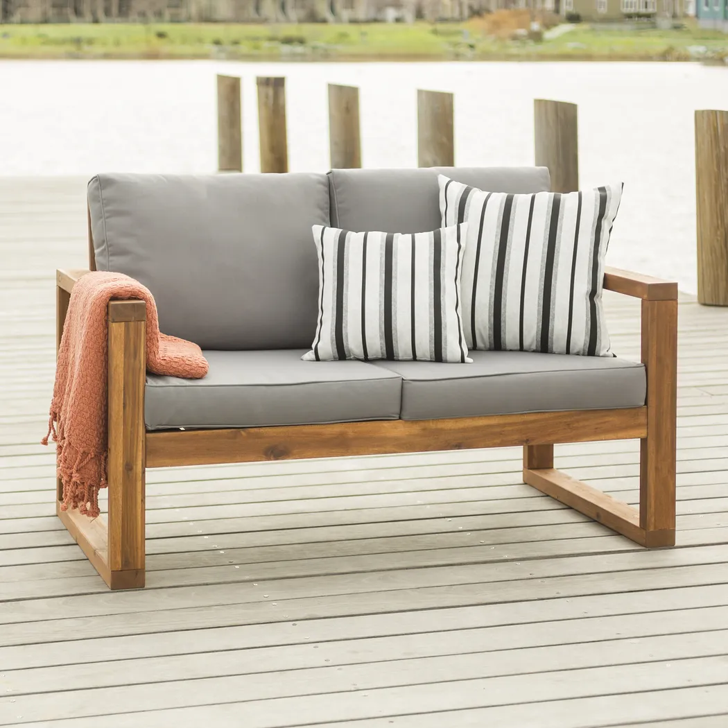 Ellaview Gray Outdoor Loveseat - Thumbnail - Image 6