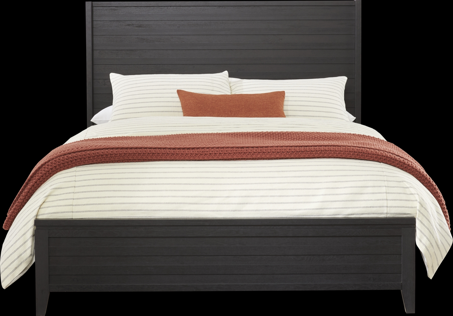 Ellenbrook Black 5 Pc King Panel Bedroom - Thumbnail - Image 2