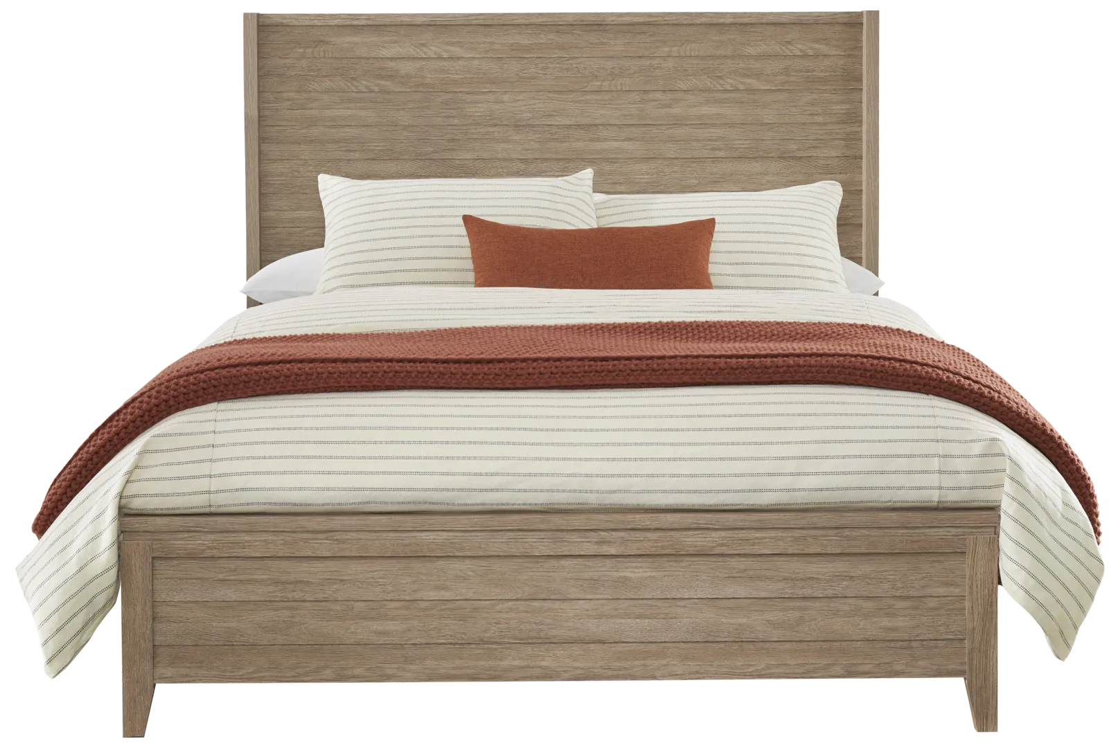 brown 3 pc king panel bed