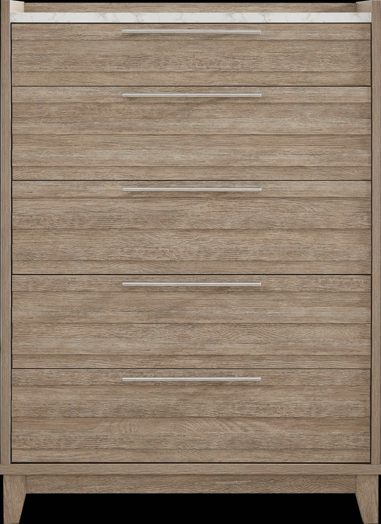 Ellenbrook Brown 5 Pc King Panel Bedroom - Thumbnail - Image 5