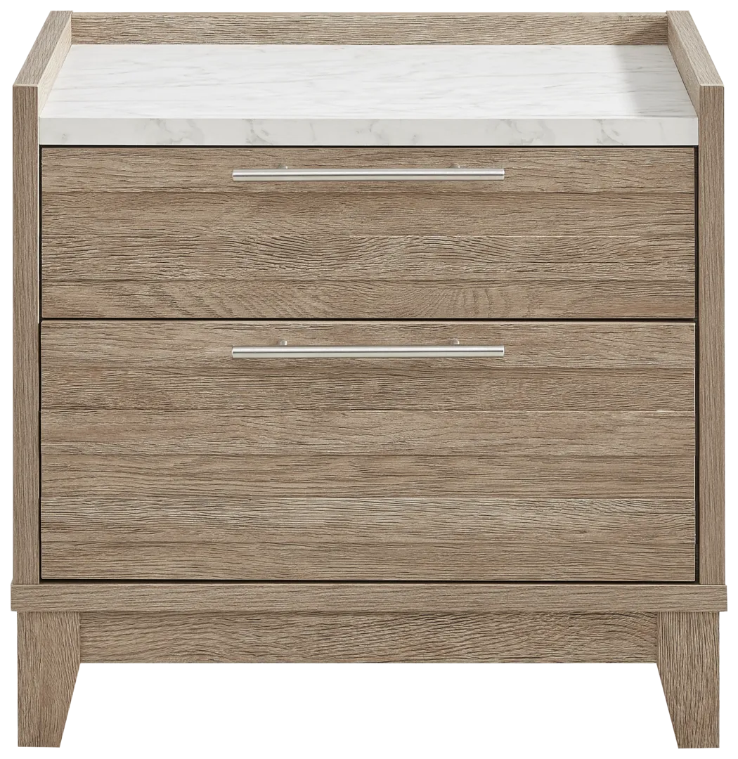 brown nightstand