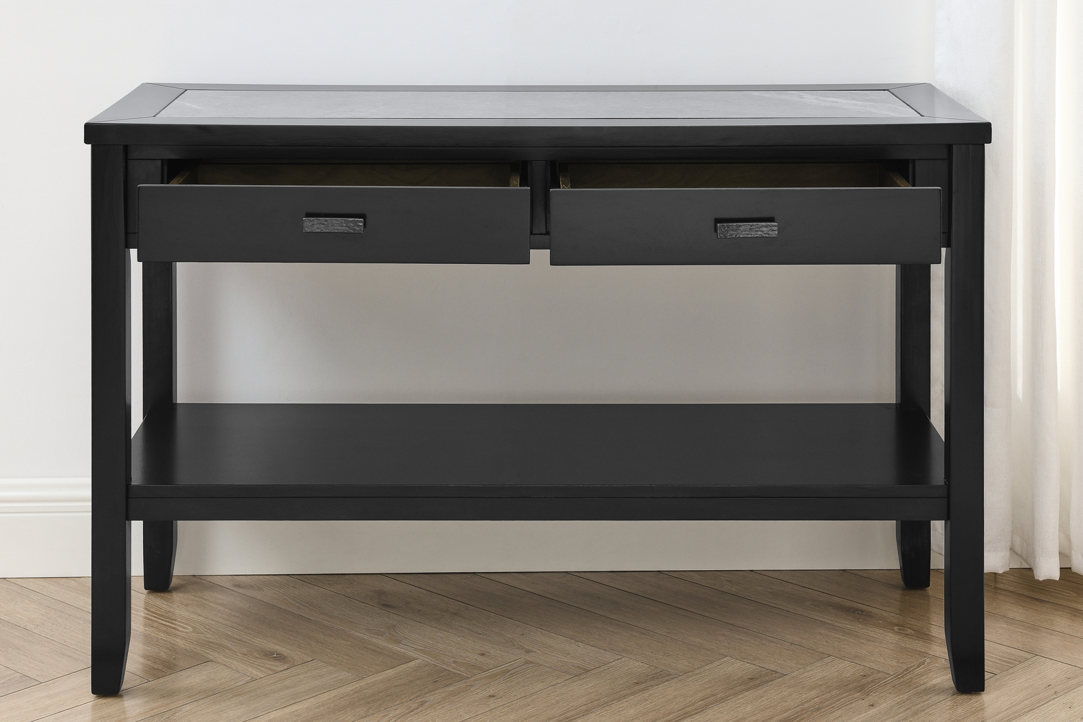 Ellendell Black Sofa Table - Thumbnail - Image 2