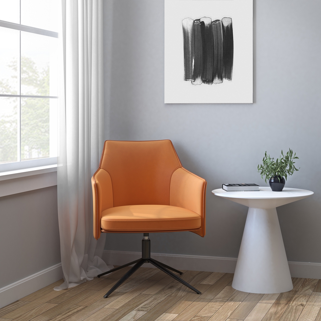 Ellenrich Cognac Accent Chair - Thumbnail - Image 3