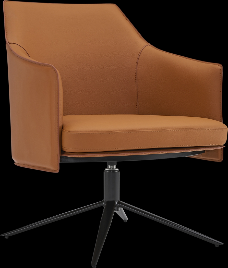 Ellenrich Cognac Accent Chair - Thumbnail - Image 1