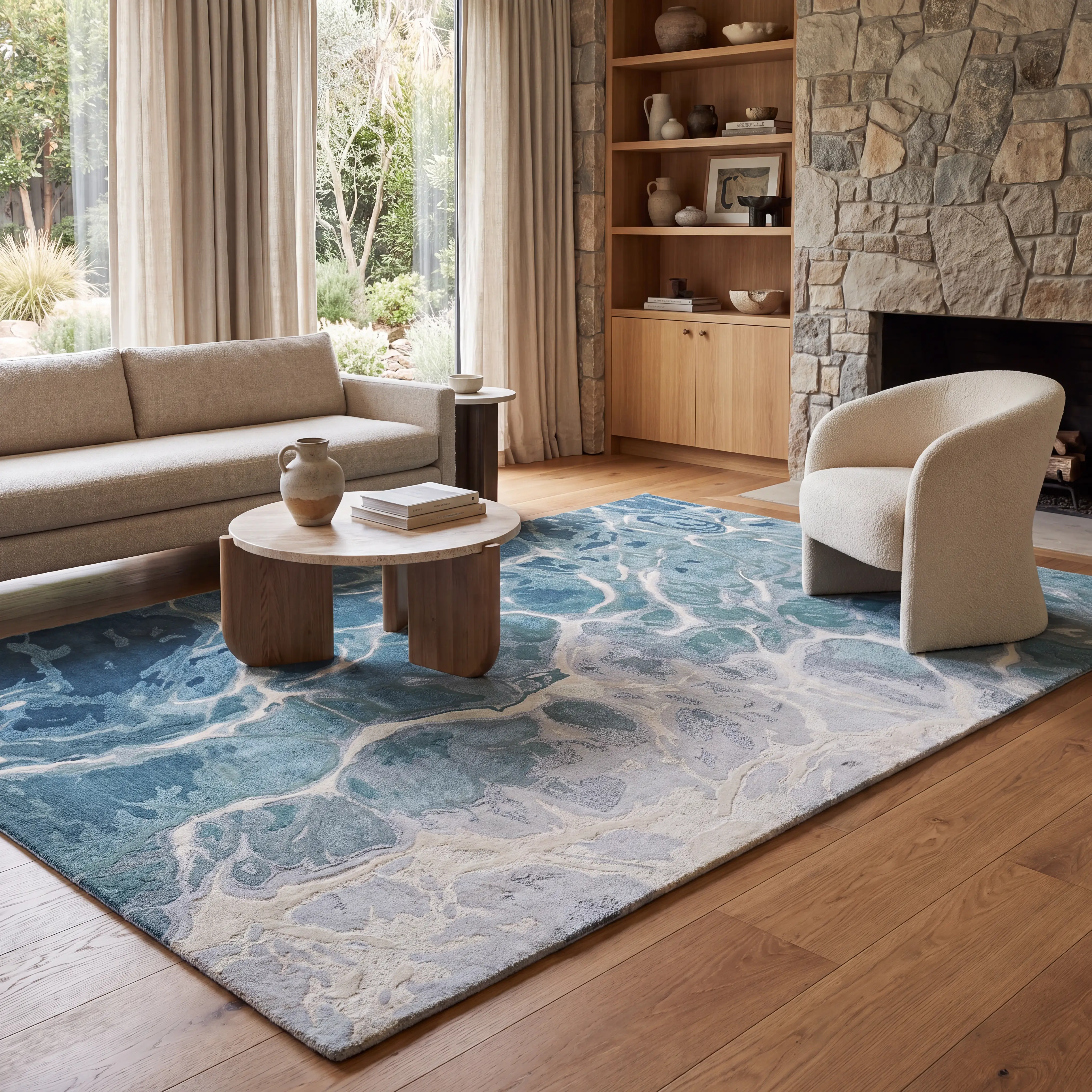 Ellenville Blue 7'6 x 9'6 Rug - Image 2